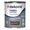 Farba Do Betonu Akrylit B Brązowo-Mahoniowy 0,75L Dekoral Farba Do Betonu Akrylit B Brązowo-Mahoniowy 0,75L Dekoral