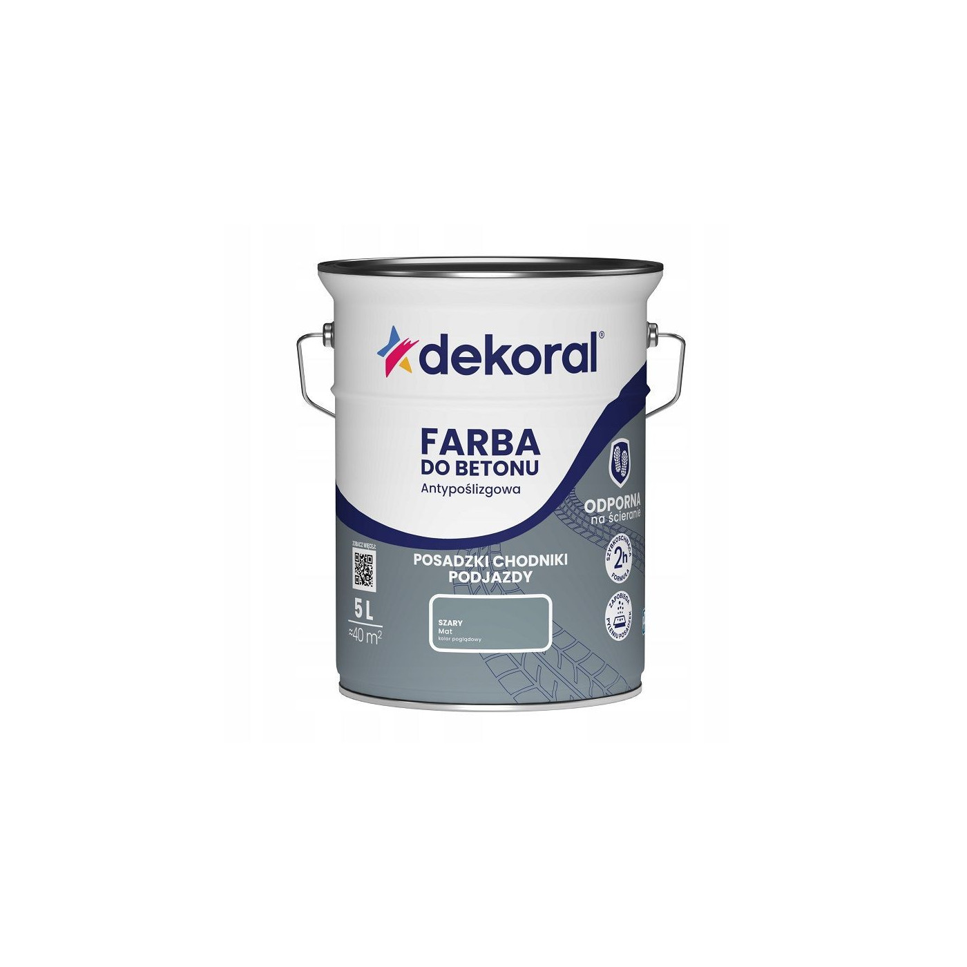 Farba Do Betonu Akrylit B Szary 5L Dekoral Farba Do Betonu Akrylit B Szary 5L Dekoral