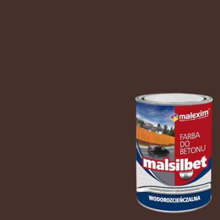Farba Akrylowo-Silikonowa Malsilbet Czekoladowy 0,7L Malexim