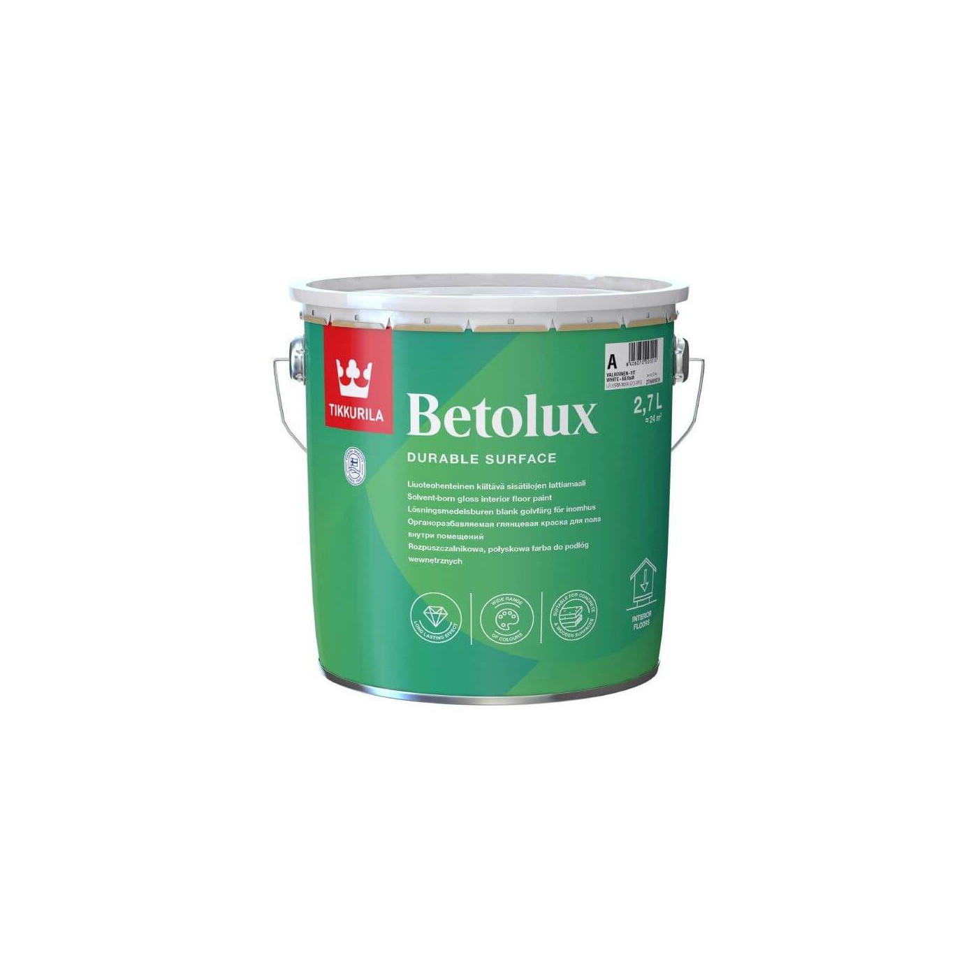 Farba do Betonu Betolux Floor Paint Baza A 2,7L Tikkurila Farba do Betonu Betolux Floor Paint Baza A 2,7L Tikkurila