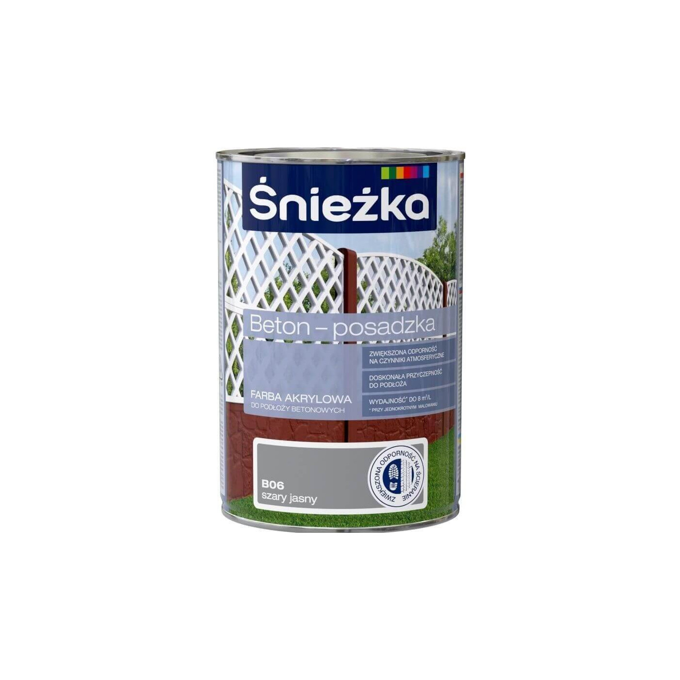 Śnieżka Beton-posadzka B06 Szary Jasny 0,8L Śnieżka Beton-posadzka B06 Szary Jasny 0,8L