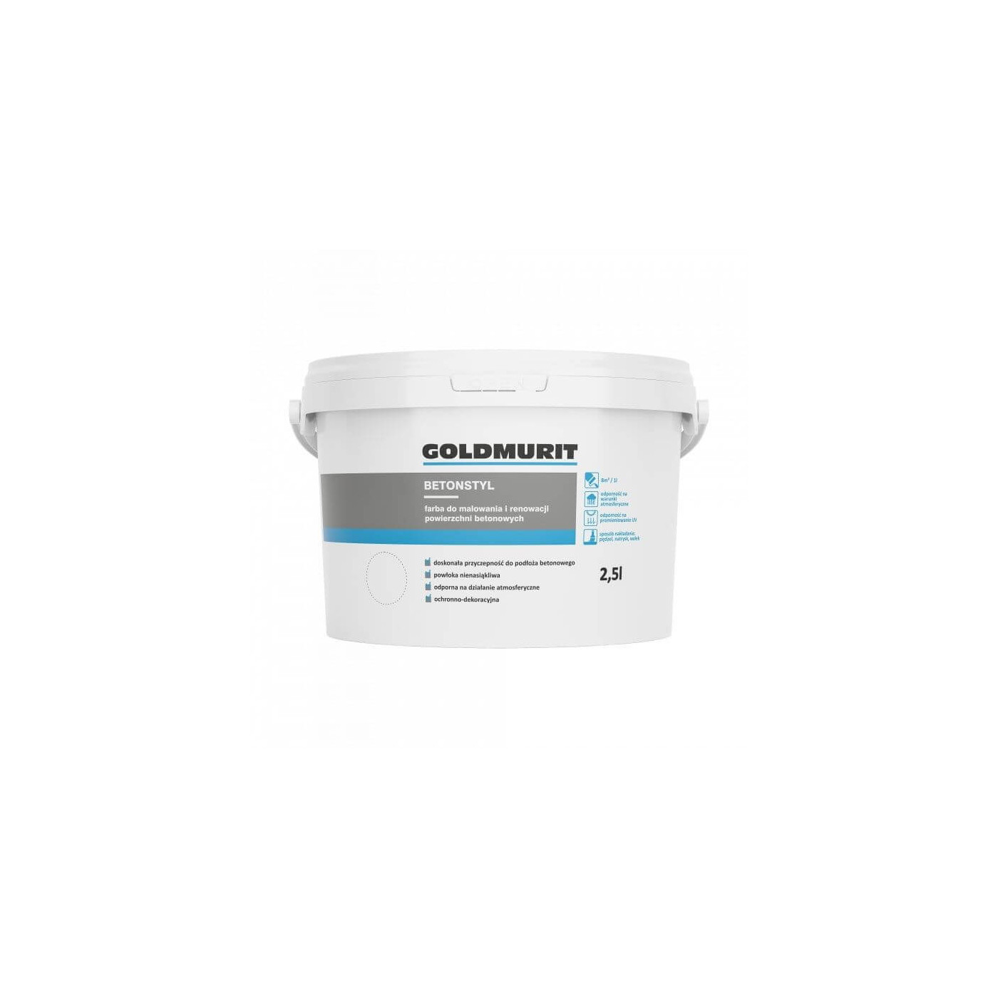 Farba Do Betonu Betonstyl Brąz Ciemny 2.5l Goldmurit Farba Do Betonu Betonstyl Brąz Ciemny 2.5l Goldmurit