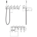 Bateria Wannowa Podtynkowa Y Biały Mat Y1237/1WM Omnires Bateria Wannowa Podtynkowa Y Biały Mat Y1237/1WM Omnires