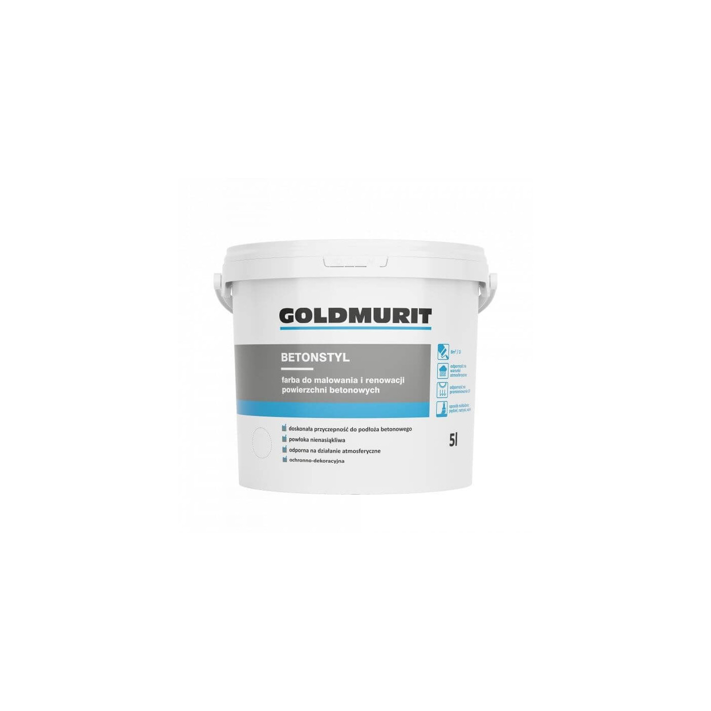 Farba Do Betonu Betonstyl Popielaty 5l Goldmurit Farba Do Betonu Betonstyl Popielaty 5l Goldmurit