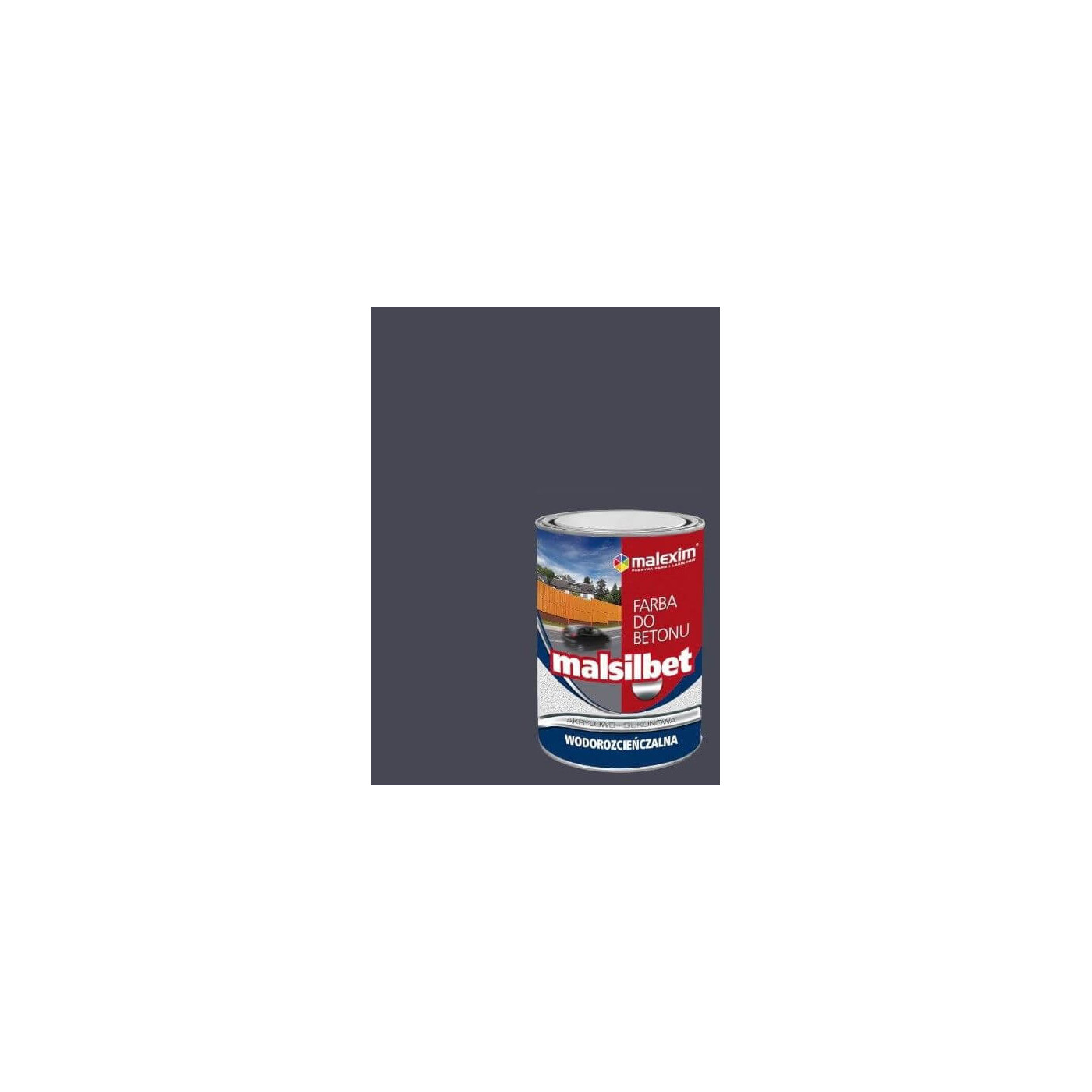 Farba Akrylowo-Silikonowa Malsilbet Grafitowy 2.5L Malexim Farba Akrylowo-Silikonowa Malsilbet Grafitowy 2.5L Malexim