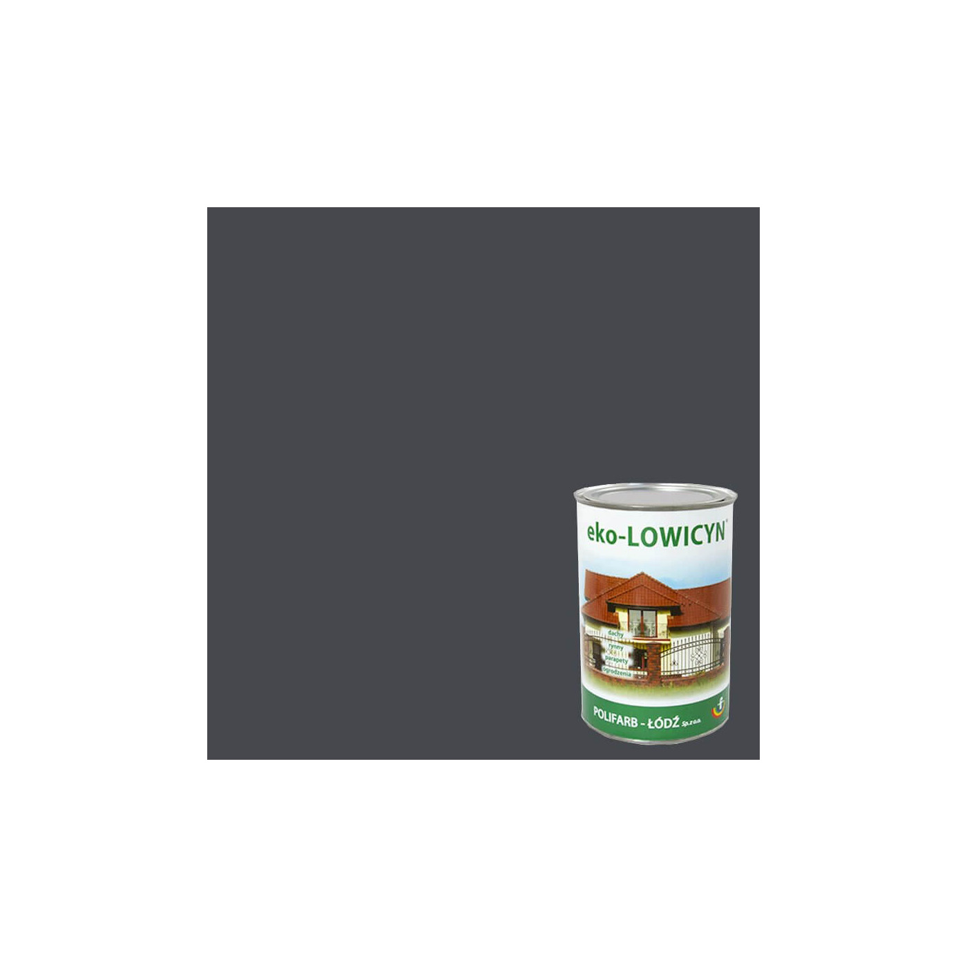 Farba Eko Lowicyn Grafit 5L RAL7024 Polifarb Łódź Farba Eko Lowicyn Grafit 5L RAL7024 Polifarb Łódź