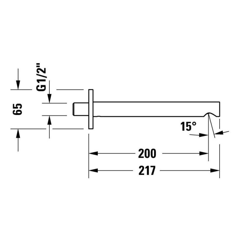 Wylewka Wannowa Circle Chrom CE5240010010 Duravit Wylewka Wannowa Circle Chrom CE5240010010 Duravit