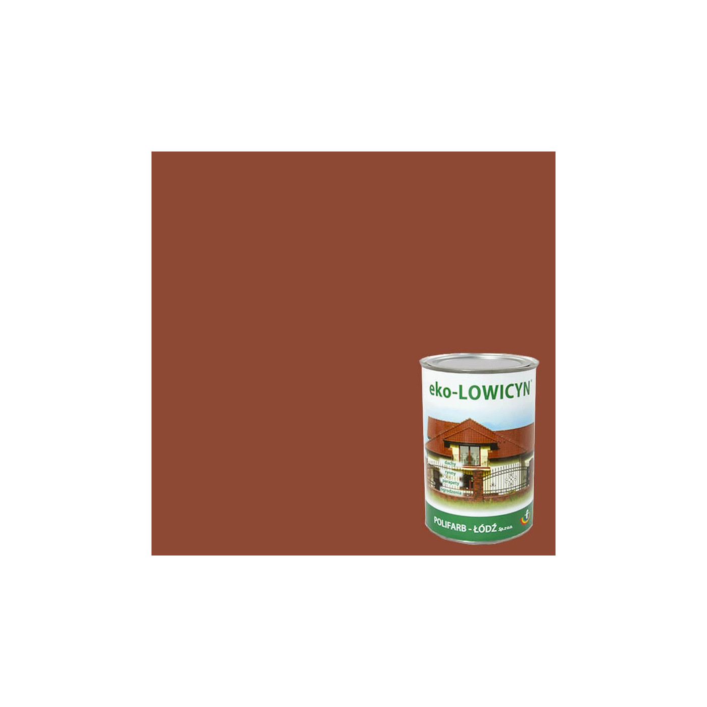 Farba Eko Lowicyn Ceglasta 5L RAL 8004 Polifarb Łódź Farba Eko Lowicyn Ceglasta 5L RAL 8004 Polifarb Łódź