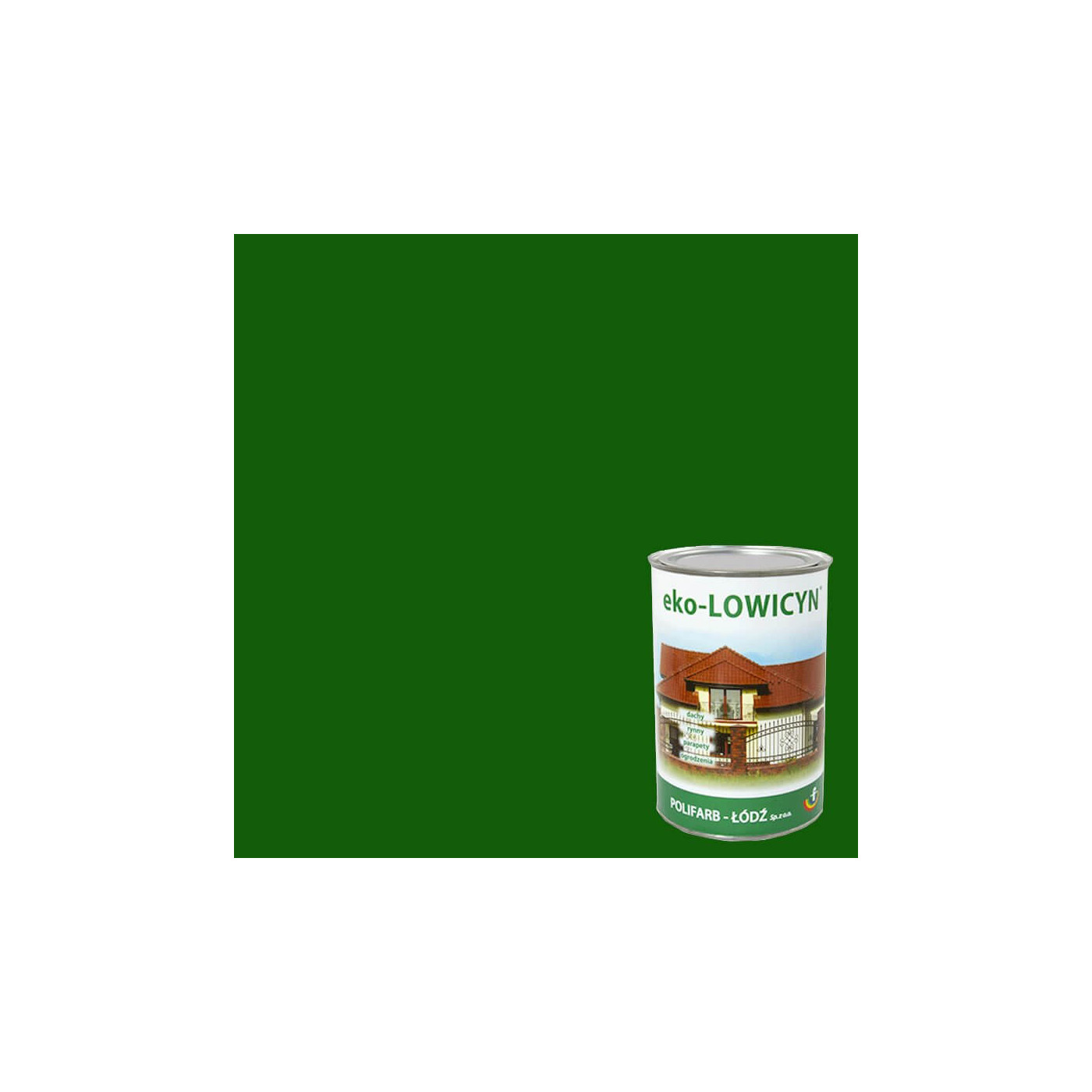 Farba Eko Lowicyn Zielony Ciemny 1L RAL 6005 Polifarb Łódź Farba Eko Lowicyn Zielony Ciemny 1L RAL 6005 Polifarb Łódź