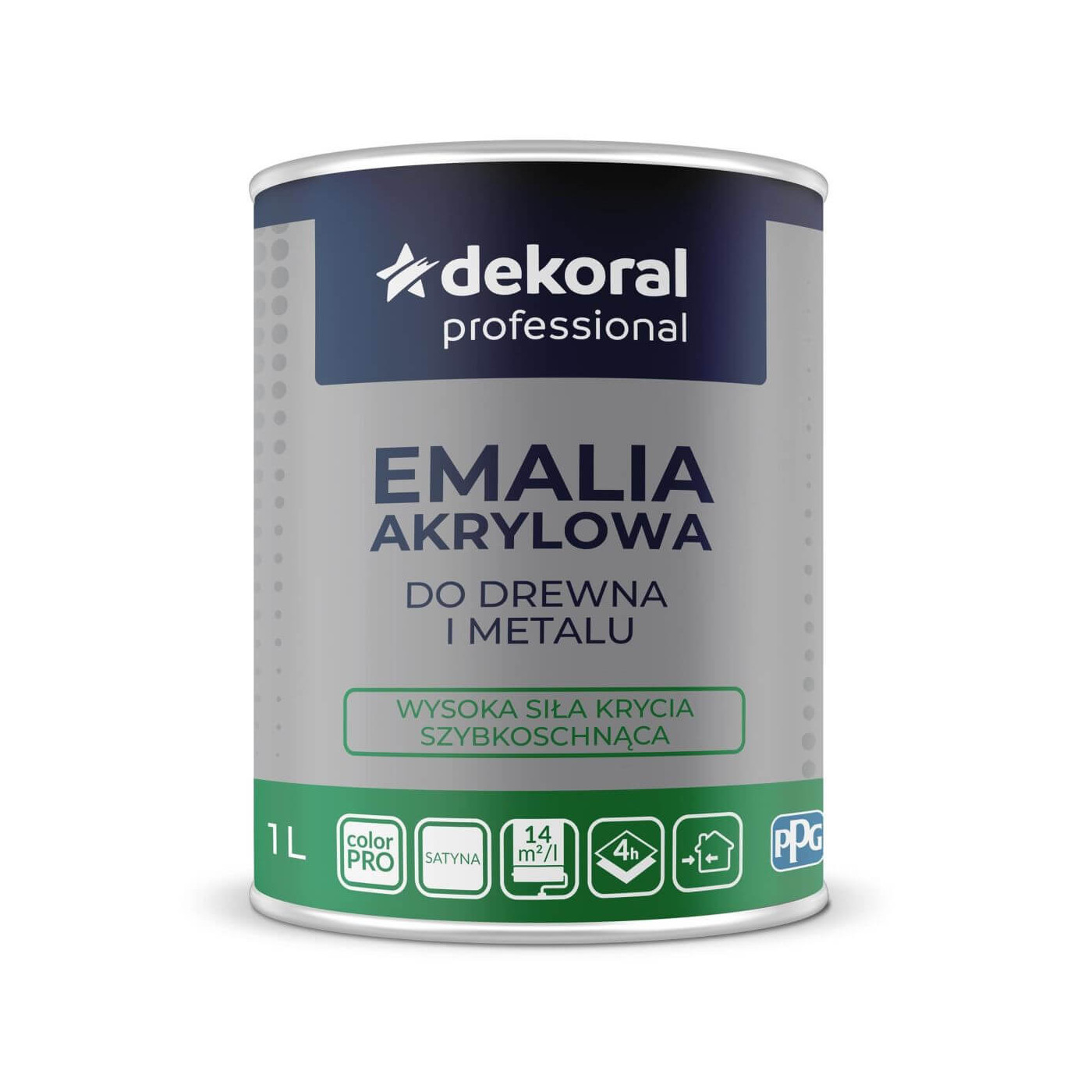 Emalia Akrylowa Do Drewna I Metalu Baza ZN 1L Dekoral Emalia Akrylowa Do Drewna I Metalu Baza ZN 1L Dekoral