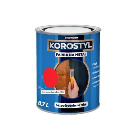 Farba Na Metal Korostyl Czerwony 3020 0,7L Goldmurit