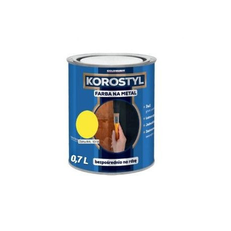 Farba Na Metal Korostyl Żółty 1018 0,7L Goldmurit