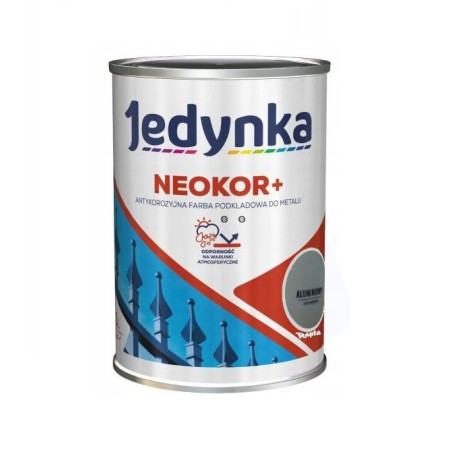 Farba Podkładowa Antykorozyjna Neokor Plus Aluminiowy 10L Jedynka