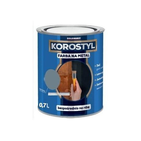 Farba Na Metal Korostyl Srebny Połysk 9006 0,7L Goldmurit