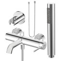 Zestaw Bateria Wannowa + Zestaw Prysznicowy Fly Chrom Emporia Zestaw Bateria Wannowa + Zestaw Prysznicowy Fly Chrom Emporia