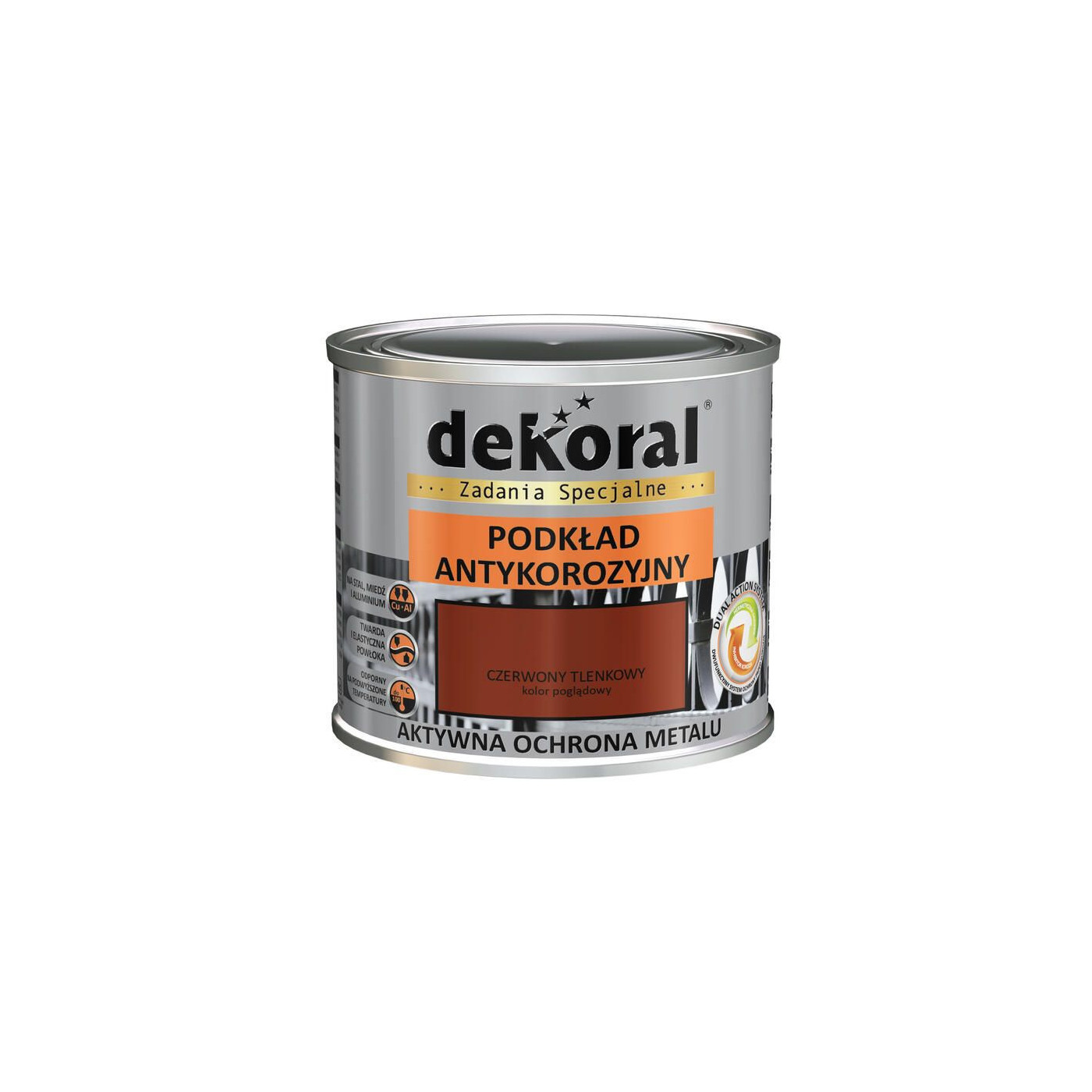 Podkład Antykorozyjny Czerwony Tlenkowy 0,5L Dekoral Podkład Antykorozyjny Czerwony Tlenkowy 0,5L Dekoral