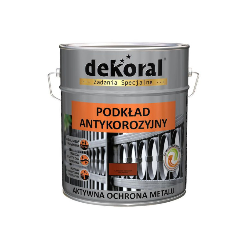 Podkład Antykorozyjny Czerwony Tlenkowy 10L Dekoral Podkład Antykorozyjny Czerwony Tlenkowy 10L Dekoral
