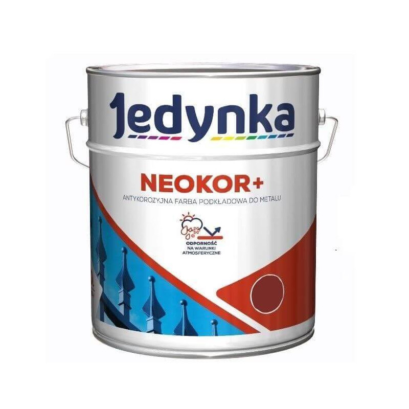 Farba Podkładowa Antykorozyjna Neokor Czarny 10 L Jedynka Farba Podkładowa Antykorozyjna Neokor Czarny 10 L Jedynka