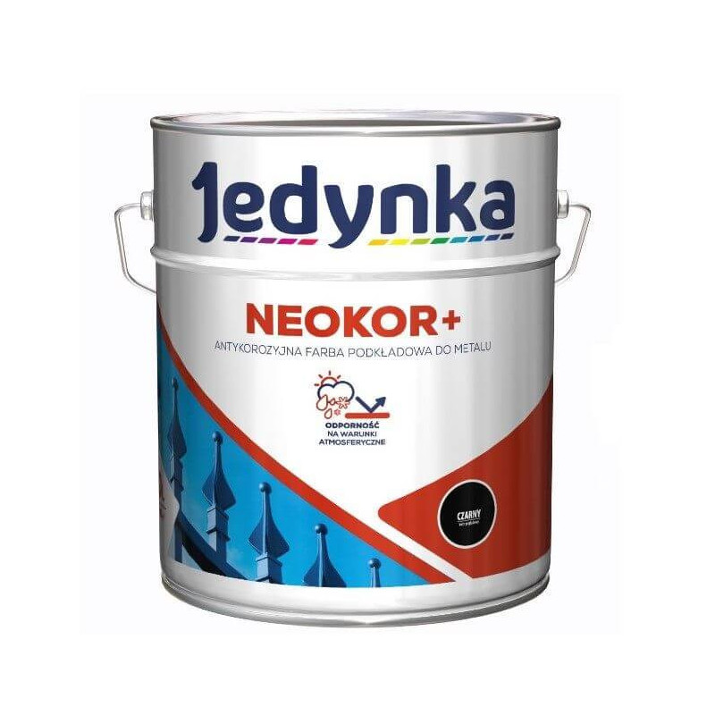 Farba Podkładowa Antykorozyjna Neokor Czarny 5 L Jedynka Farba Podkładowa Antykorozyjna Neokor Czarny 5 L Jedynka