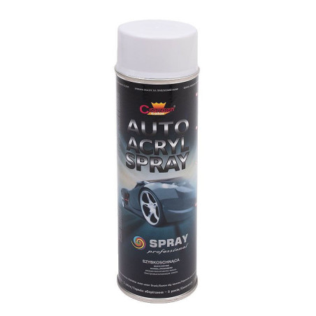 Spray Auto Acryl Biały Połysk 500 ml Champion