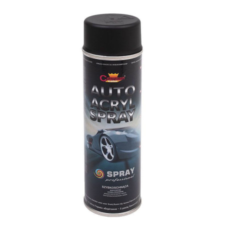 Spray Auto Acryl Czarny Mat 500 ml Champion