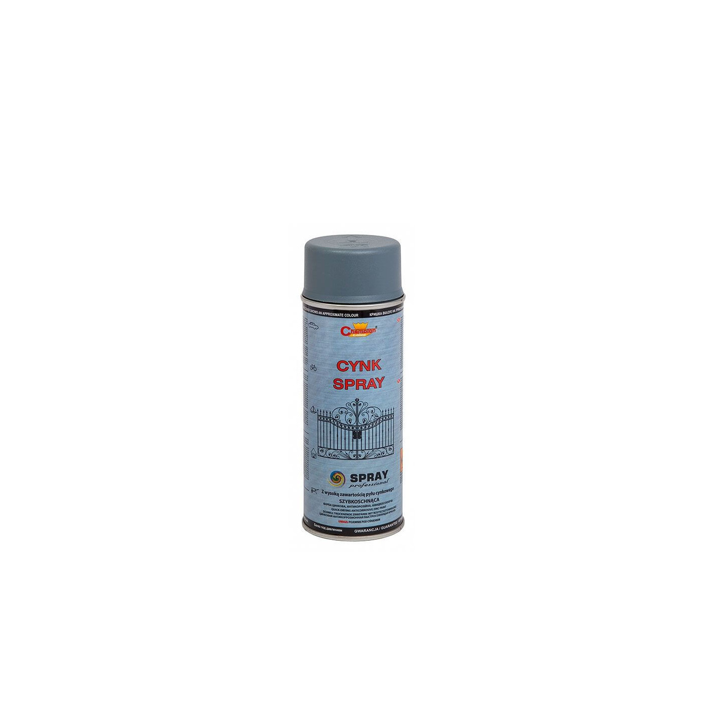 Spray Cynk Szary 400 ml Champion Spray Cynk Szary 400 ml Champion