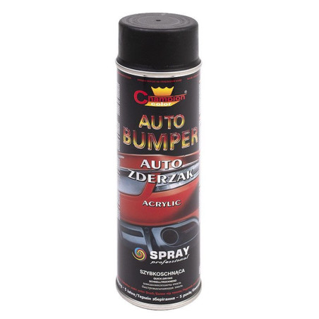 Spray Do Zderzaków Auto Czarny Mat 500 ml Champion