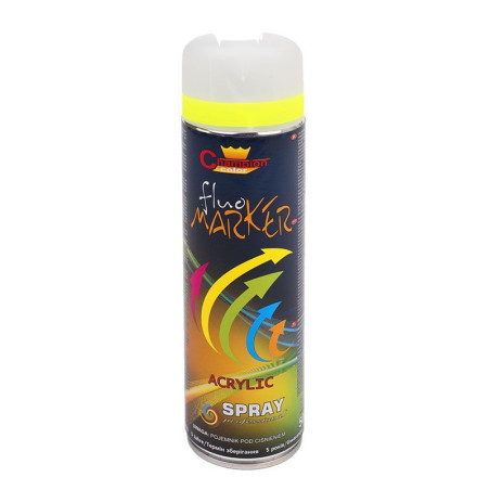 Spray Fluomarker Do Znakowania Żółty 500 ml Champion