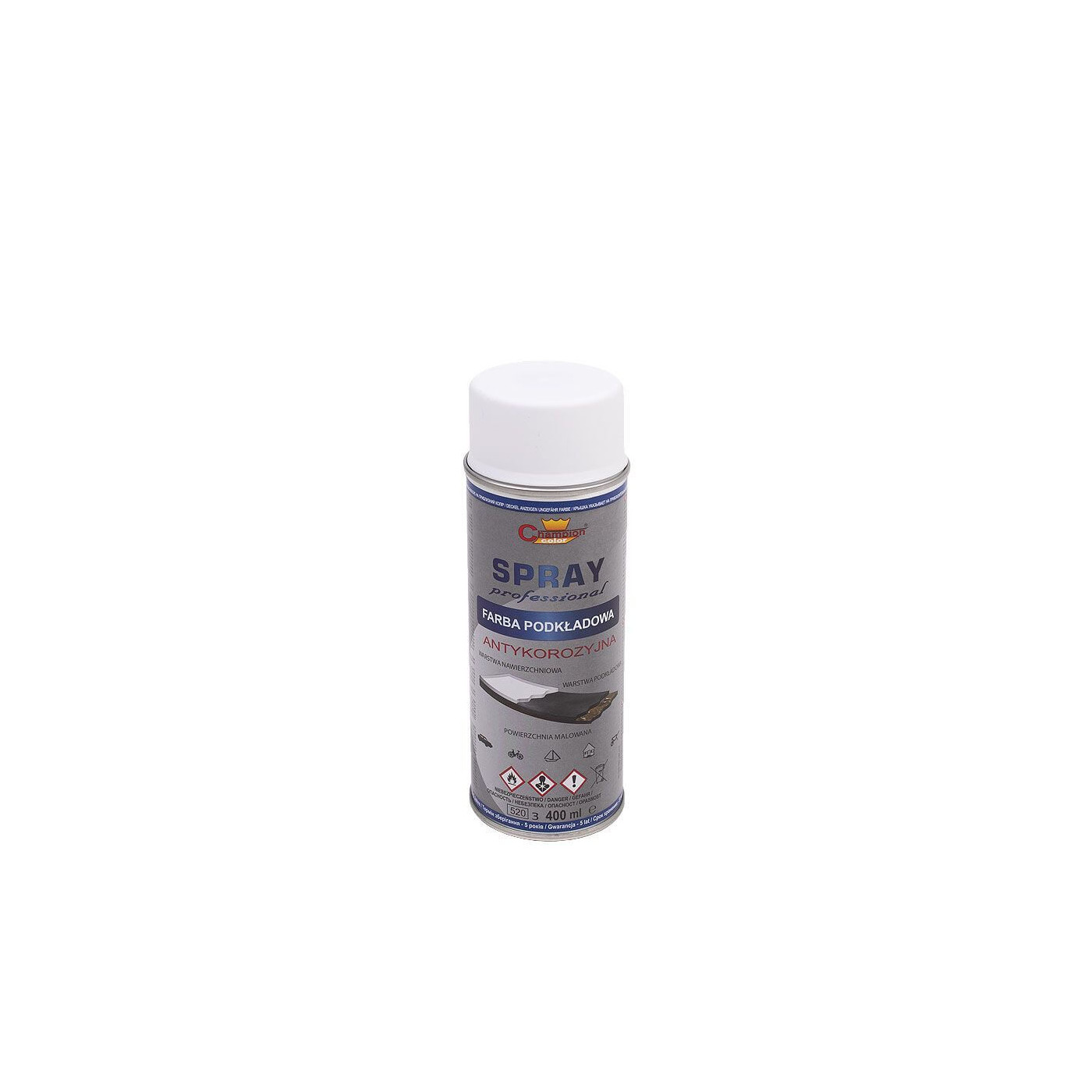 Spray Podkład Biały Ral 9003 400 ml Champion Spray Podkład Biały Ral 9003 400 ml Champion