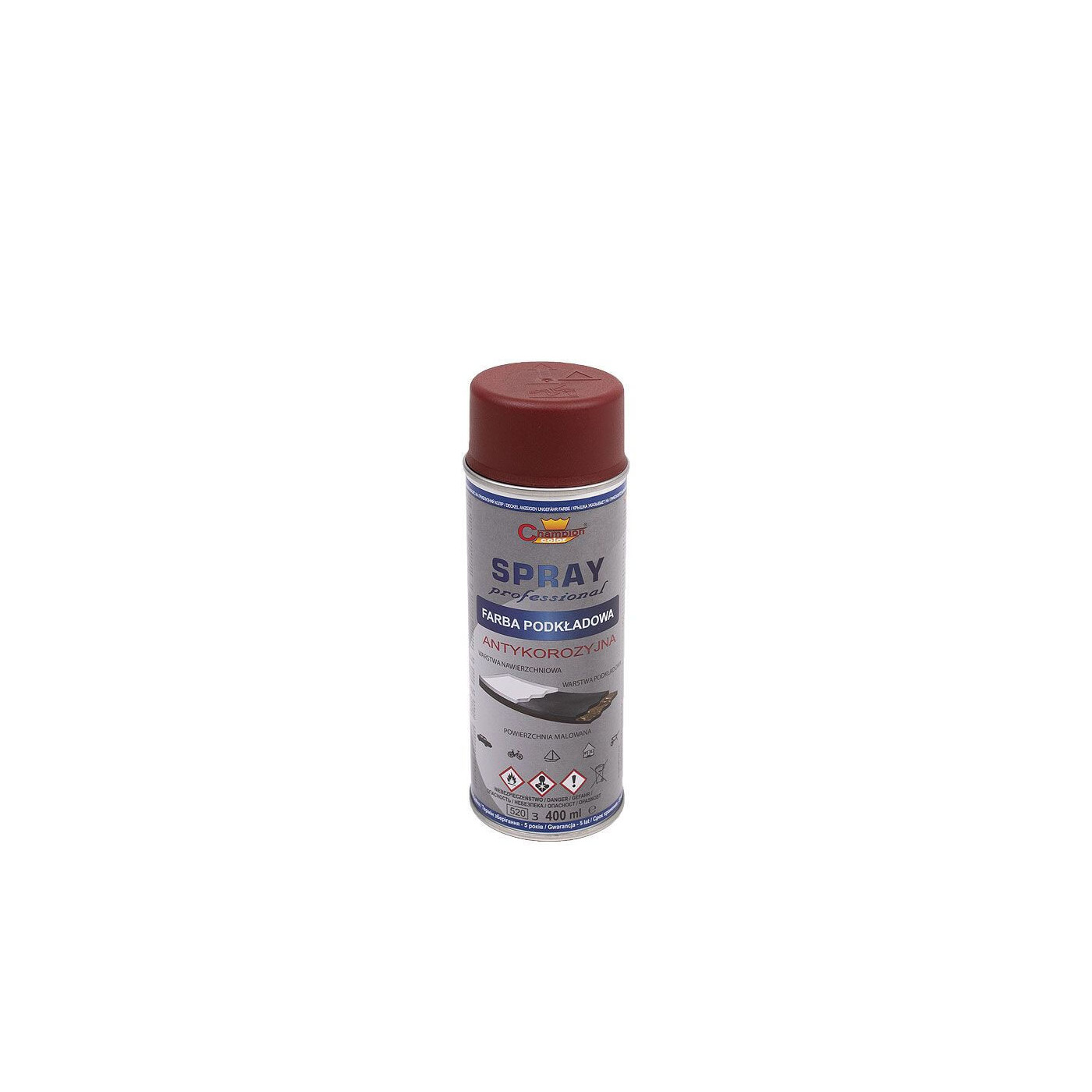 Spray Podkład Czerwony Ral 3009 400 ml Champion Spray Podkład Czerwony Ral 3009 400 ml Champion