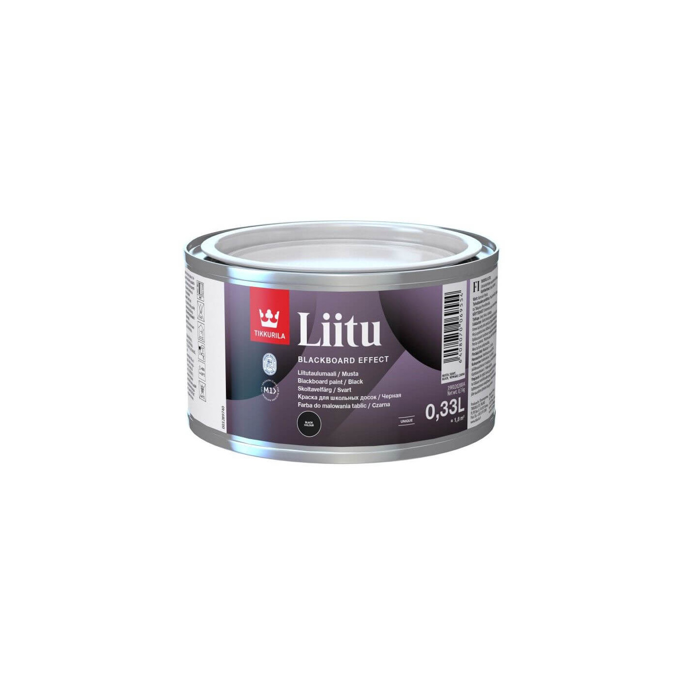 Farba Tablicowa Liitu Czarna 0,33L Tikkurila Farba Tablicowa Liitu Czarna 0,33L Tikkurila