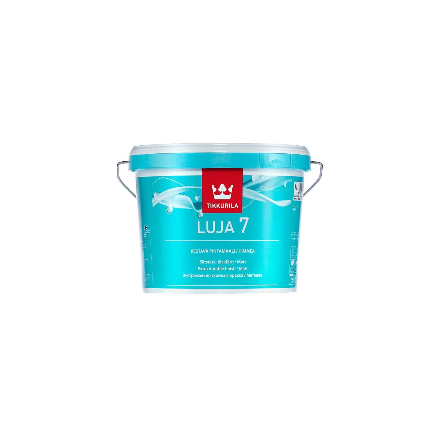 Farba Akrylowa Luja Matt Baza A 2.7 L Tikkurila Farba Akrylowa Luja Matt Baza A 2.7 L Tikkurila