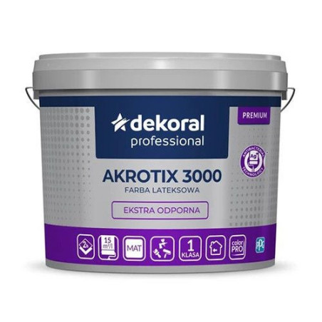 Farba Lateksowa Professional Akrotix 3000 2,8L Baza LN Dekoral