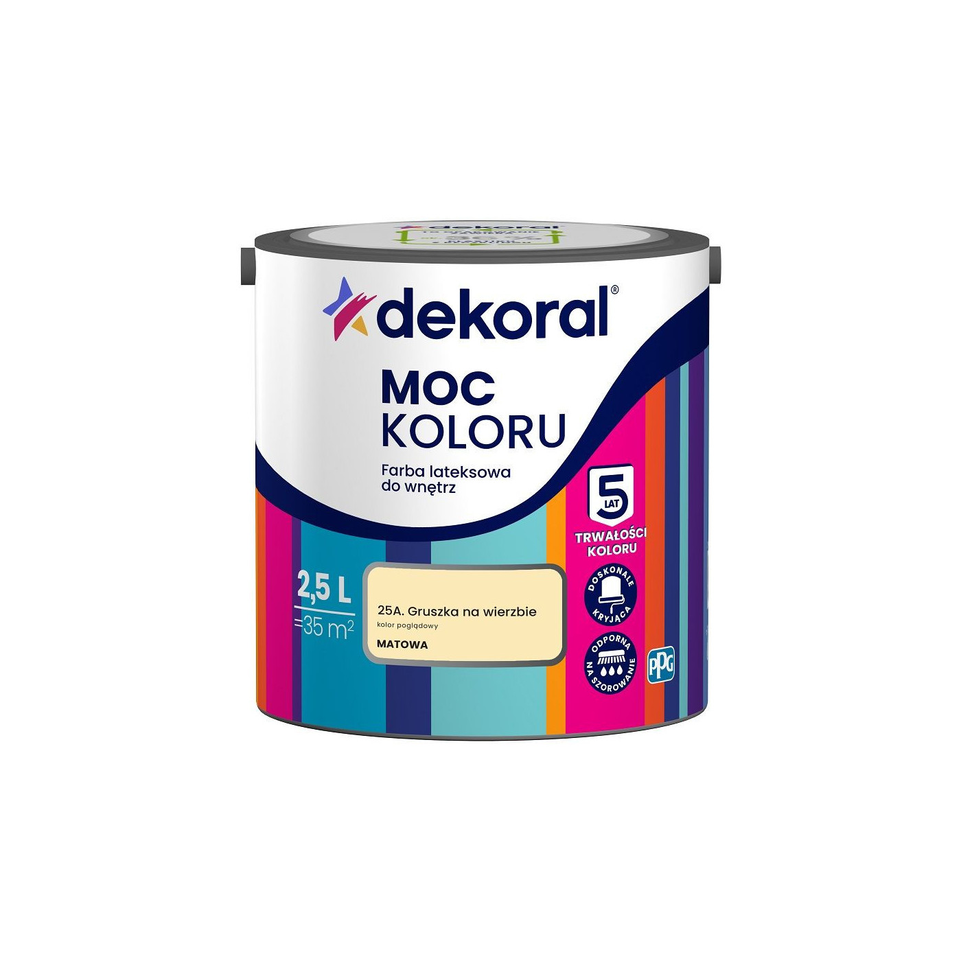 Farba Lateksowa Moc Koloru Gruszka Na Wierzbie 2,5l Dekoral Farba Lateksowa Moc Koloru Gruszka Na Wierzbie 2,5l Dekoral