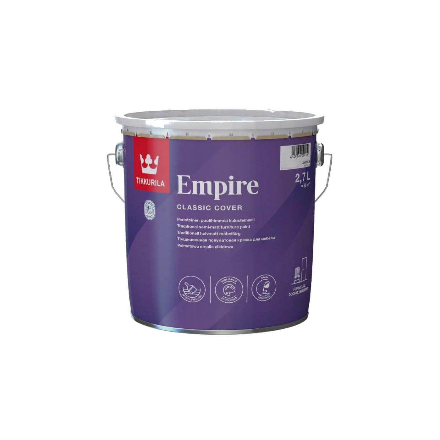 Baza A farby do mebli Empire 2,7 l Tikkurila Baza A farby do mebli Empire 2,7 l Tikkurila