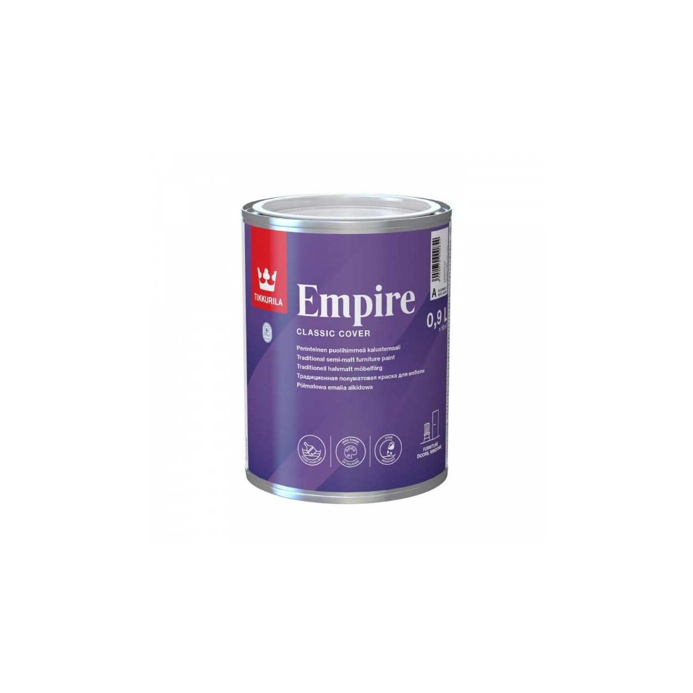 Baza C farby do mebli Empire 0,9 l Tikkurila Baza C farby do mebli Empire 0,9 l Tikkurila