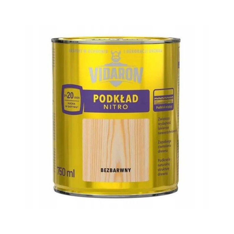 Podkład Do Drewna Nitro 0.75L Vidaron Podkład Do Drewna Nitro 0.75L Vidaron