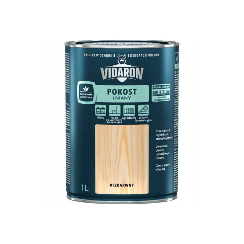 Pokost Lniany Bezbarwny 1L Vidaron Pokost Lniany Bezbarwny 1L Vidaron