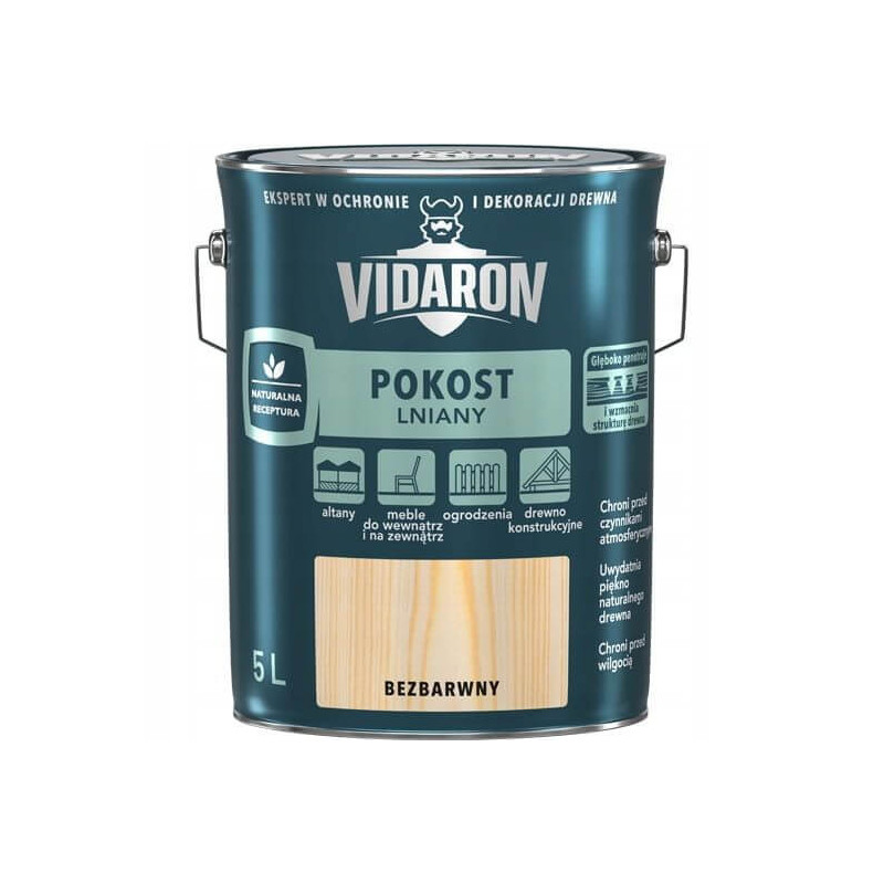 Pokost Lniany Bezbarwny 5L Vidaron Pokost Lniany Bezbarwny 5L Vidaron