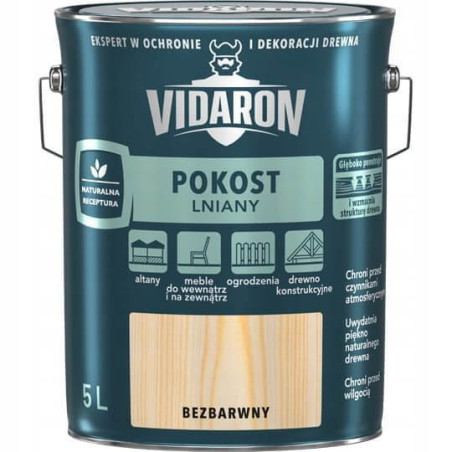 Pokost Lniany Bezbarwny 5L Vidaron