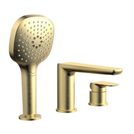 Bateria Wannowa 3-Otworowa Clever 2.0 Złoty Szczotkowany AREX.4134GB Excellent