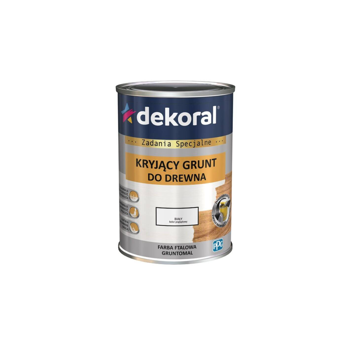 Ftalowy Grunt Gruntomal Biały 5L Dekoral Ftalowy Grunt Gruntomal Biały 5L Dekoral