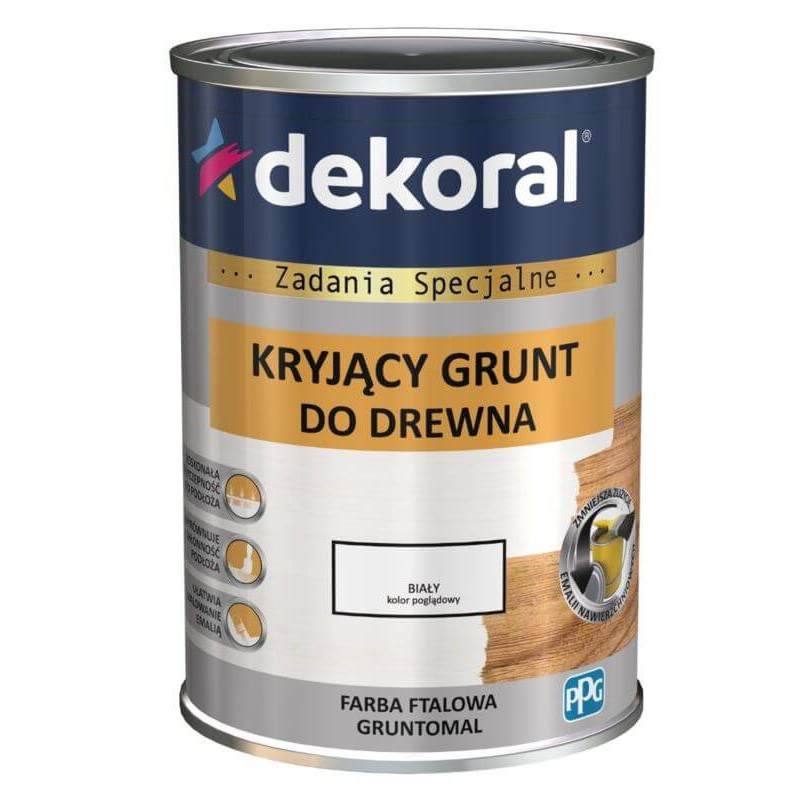 Ftalowy Grunt Gruntomal Biały 5L Dekoral Ftalowy Grunt Gruntomal Biały 5L Dekoral