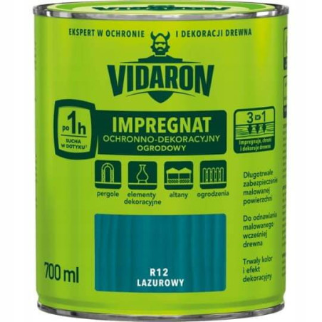 Impregnat Ochronno Dekoracyjny Ogrodowy Lazurowy R12 700 ml Vidaron