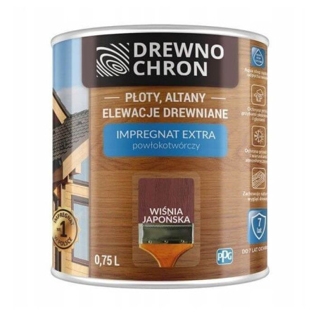 Impregnat Extra Powłokotwórczy Wiśnia Japońska 0,75L Drewnochron