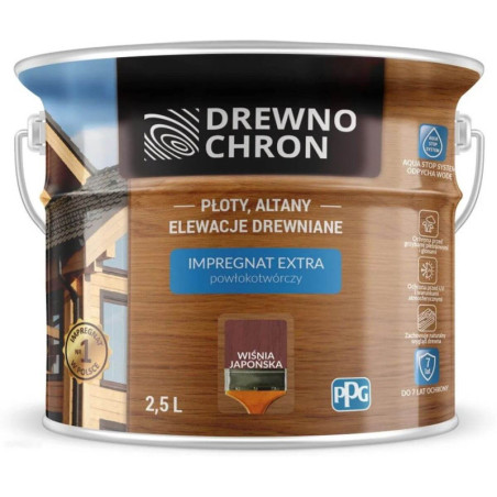 Impregnat Extra Powłokotwórczy Wiśnia Japońska 2,5L Drewnochron