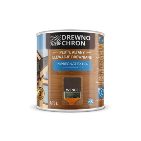 Impregnat Extra Powłokotwórczy Wenge 0,75L Drewnochron