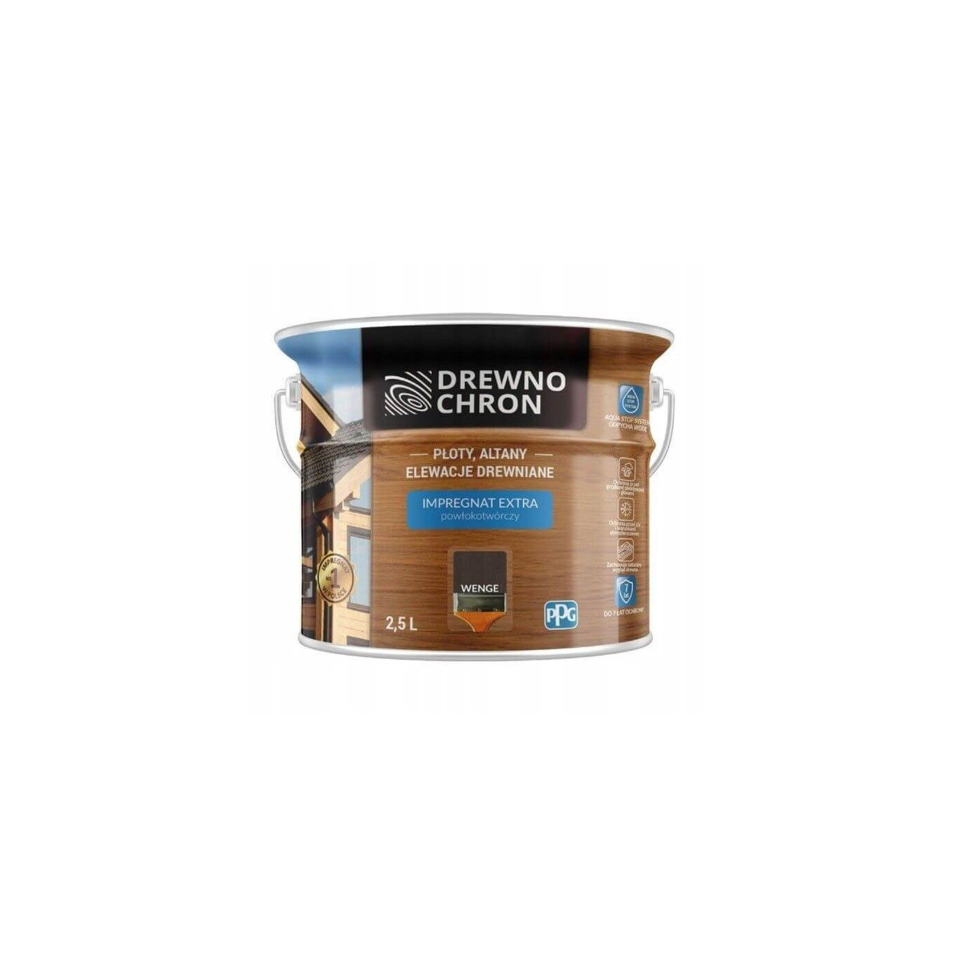 Impregnat Extra Powłokotwórczy Wenge 2,5L Drewnochron Impregnat Extra Powłokotwórczy Wenge 2,5L Drewnochron