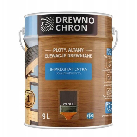 Impregnat Extra Powłokotwórczy Wenge 9L Drewnochron
