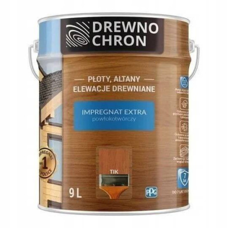 Impregnat Extra Powłokotwórczy Tik 9L Drewnochron
